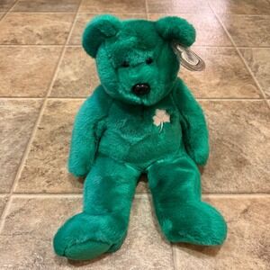Ty Beanie Buddies Erin Green Bear Shamrock St Patricks Day Plush 14 inch 9309